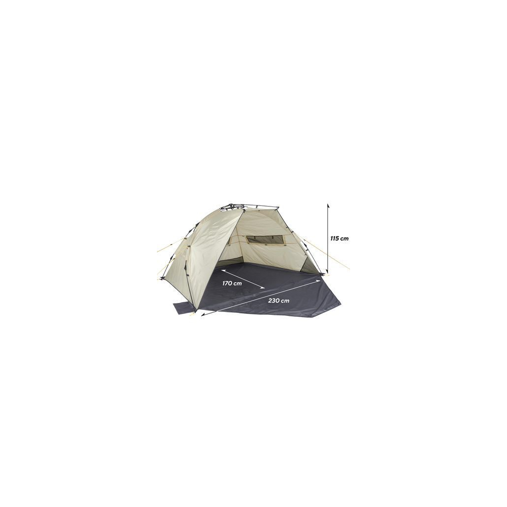 Намет Uquip Speedy XL UV 50+ Sand/Grey (241007) (DAS303224) - зображення 7
