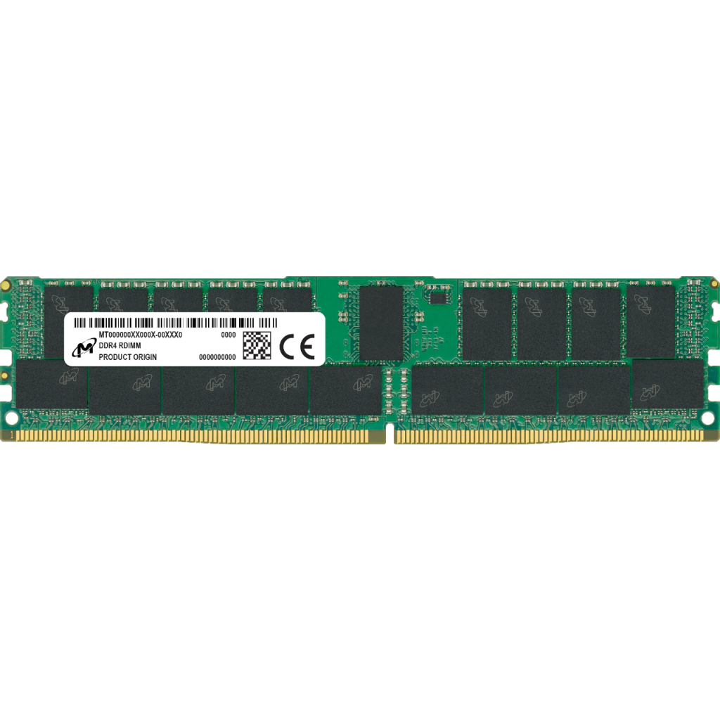 Модуль пам'яті для сервера DDR4 32GB ECC RDIMM 3200MHz 2Rx8 1.2V CL22 Micron (MTA18ASF4G72PDZ-3G2R) - зображення 1