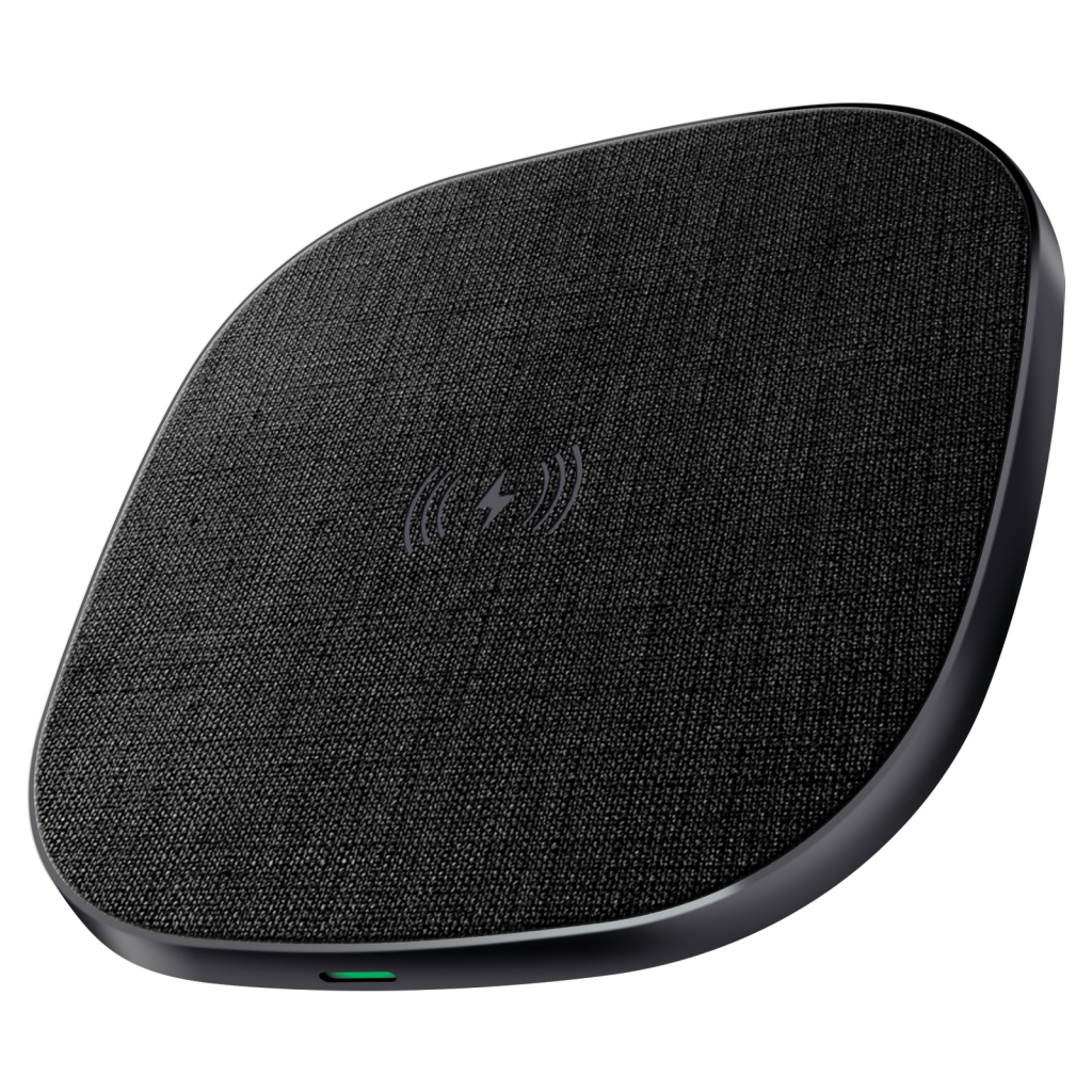 Зарядний пристрій Armorstandart Wireless Charging Resolute Power AWC-44 Square 15W Black (ARM73178) - зображення 1
