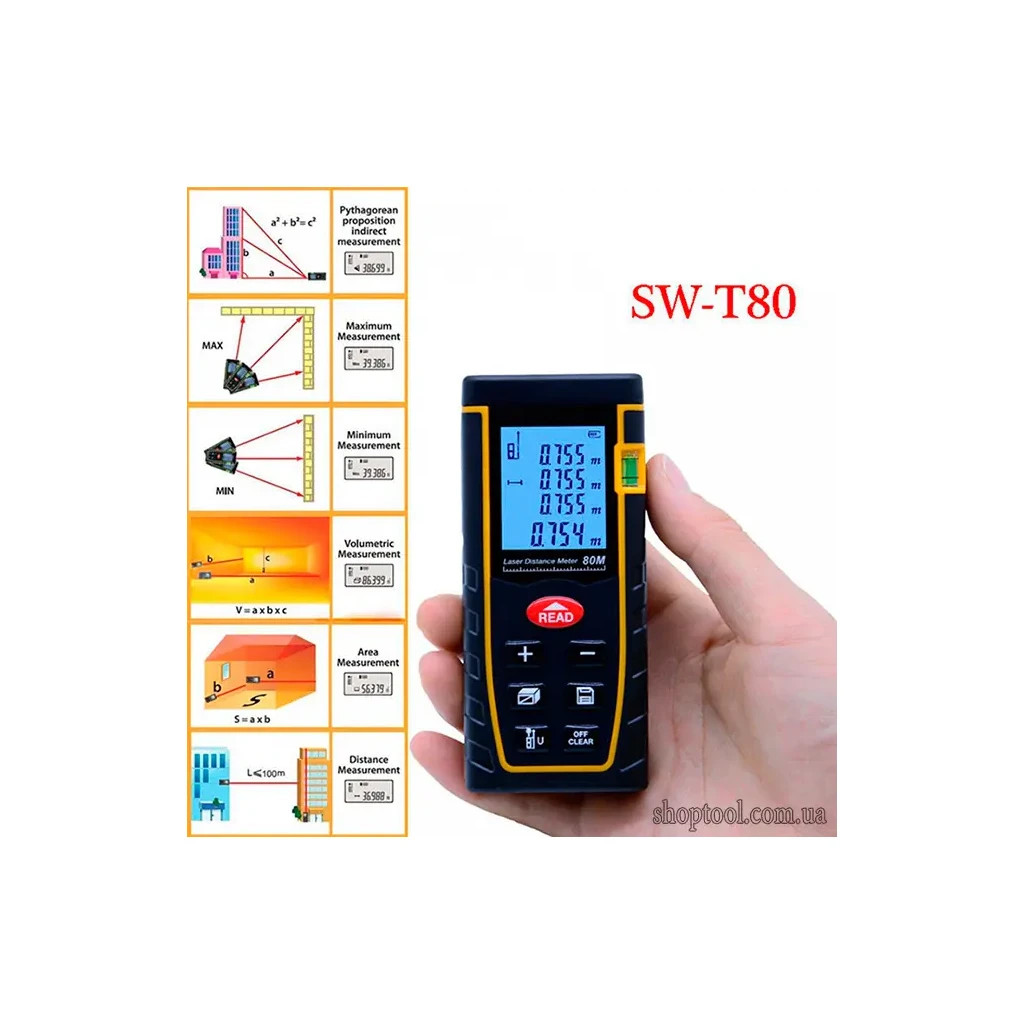 Далекомір Sndway SW-T80 - зображення 3