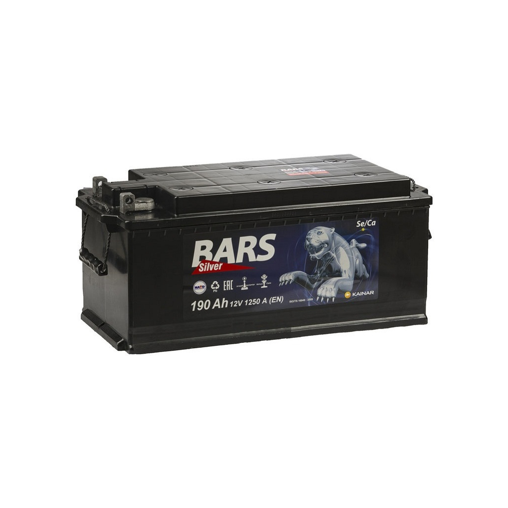 Акумулятор автомобільний Bars 190Ah бокова(+/-) (1250EN) - зображення 2