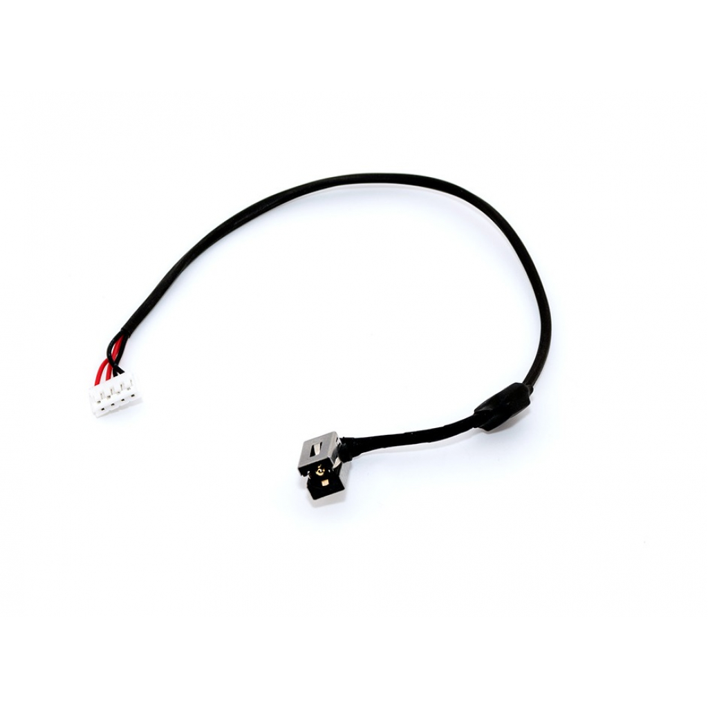 Роз'єм живлення ноутбука з кабелем для Lenovo PJ390 (5.5mm x 2.5mm), 4-pin, 25 см Универсальный (A49037) - зображення 1