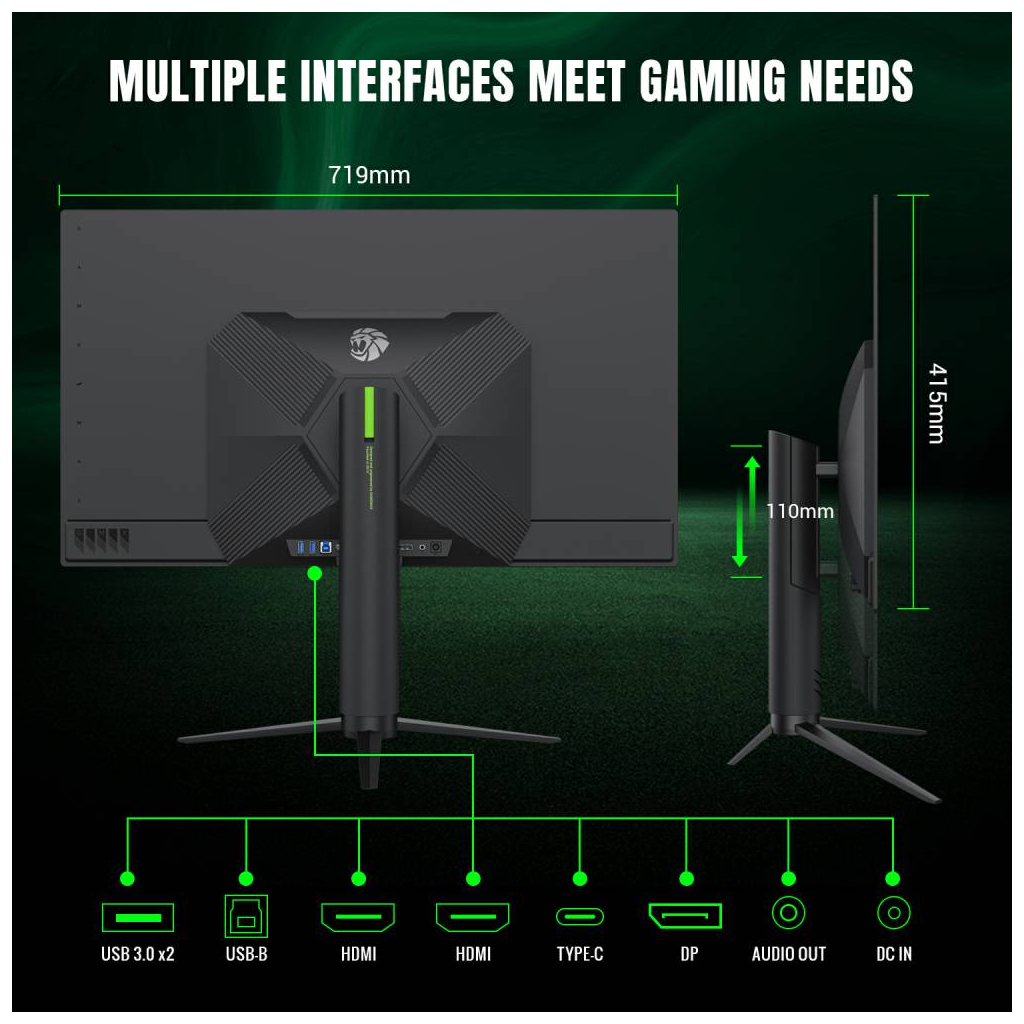 Монітор Gamemax GMX32UCDM - зображення 9