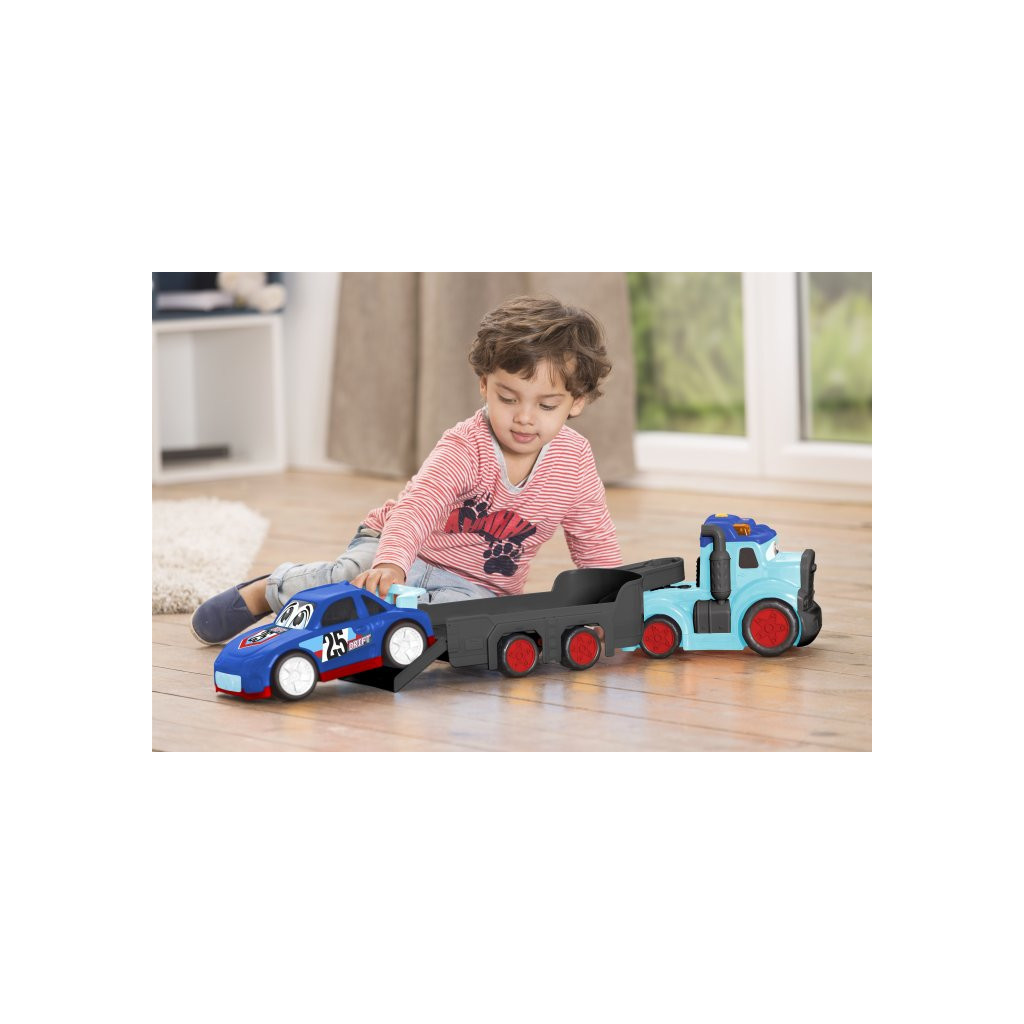 Спецтехніка Dickie Toys Вантажівка АВС "Тедді" зі звук. та світл. ефектами, з причепом та машинкою, 60 см (4119002) - зображення 12