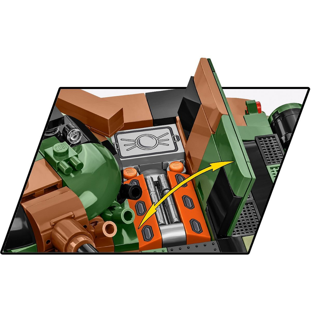 Конструктор Cobi Танк Т-72 M1R (UA/PL), 724 деталі (COBI-2624) - зображення 11