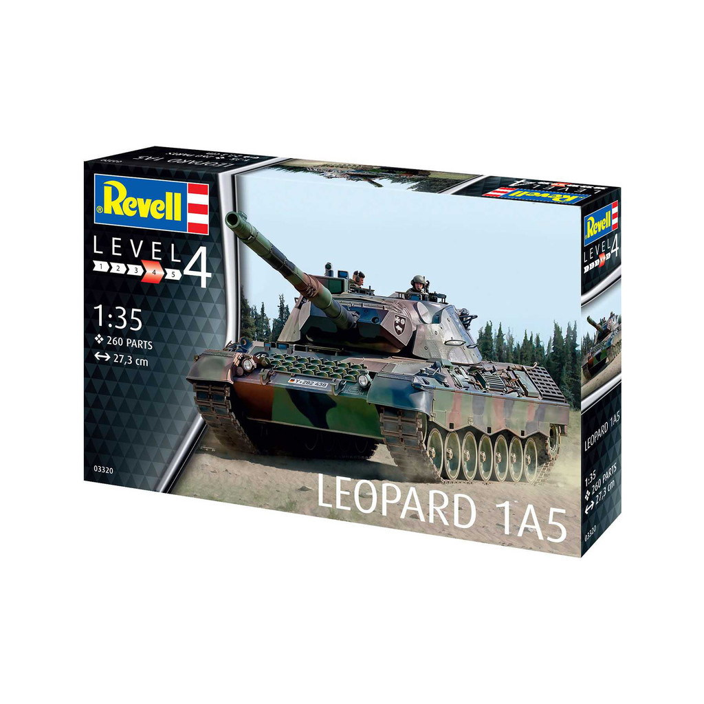 Збірна модель Revell Танк Leopard 1A5 рівень 4, 1:35 (RVL-03320) - зображення 1