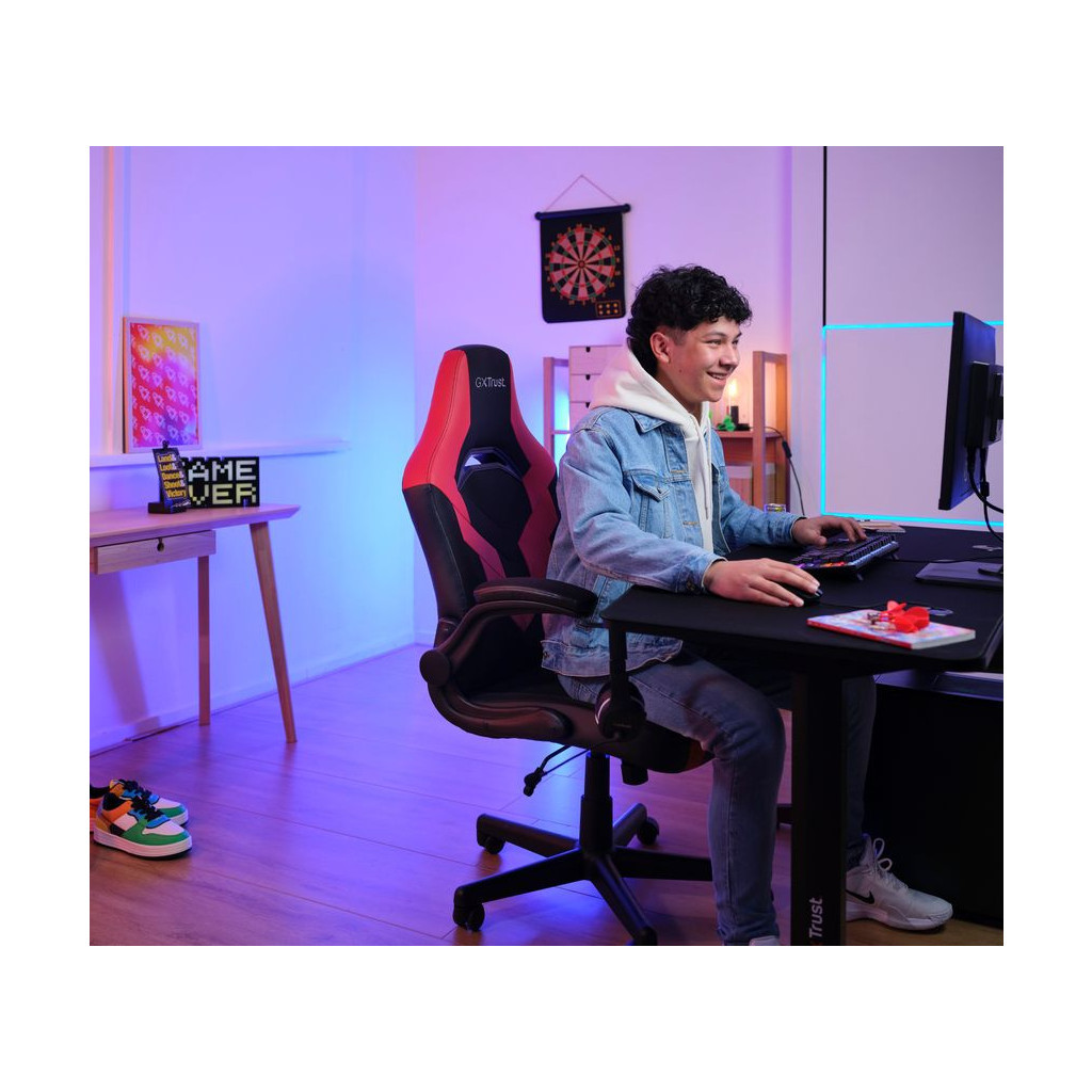 Крісло ігрове Trust GXT703R Riye Black/Red (24986) - зображення 8