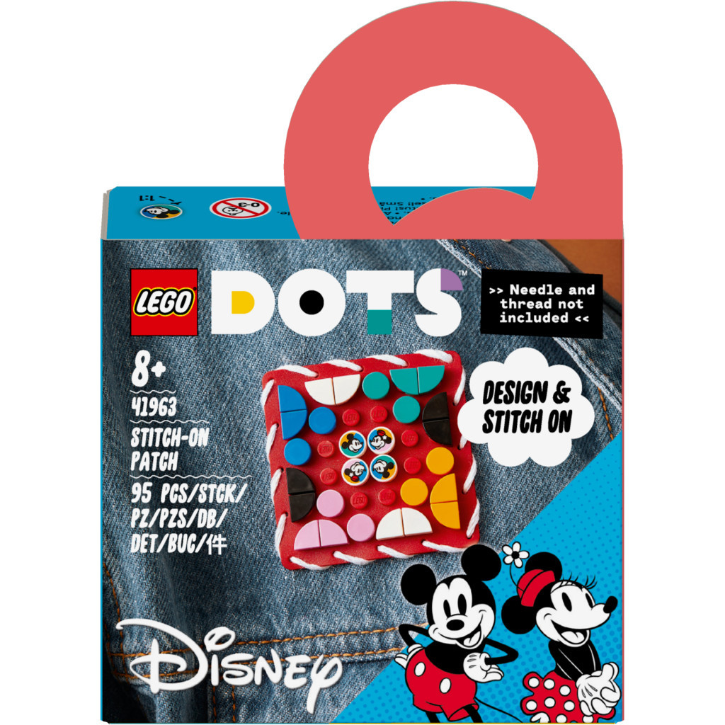 Конструктор LEGO DOTS Нашивка Міккі Маус та Мінні Маус 95 деталей (41963) - зображення 1