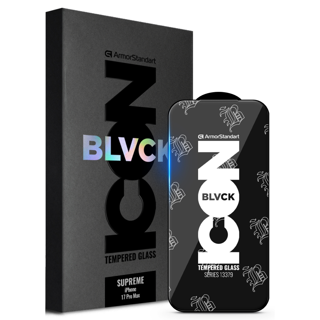 Скло захисне Armorstandart Supreme Black Icon Apple iPhone 17 Pro Max (ARM86401) - зображення 1