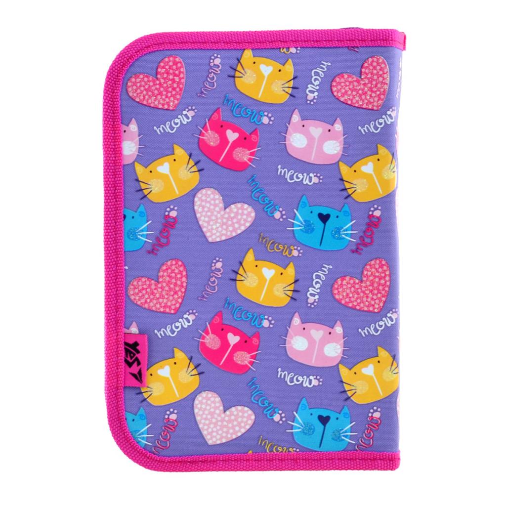 Пенал Yes Loving Cats твердий одинарний з двома клапанами (532556) - зображення 3