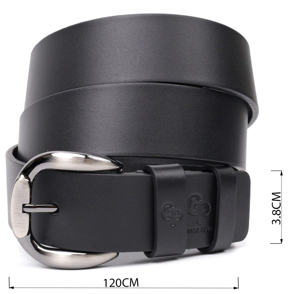 Ремінь Grande Pelle Під джинси з натуральної шкіри Чорний (11691) - зображення 3