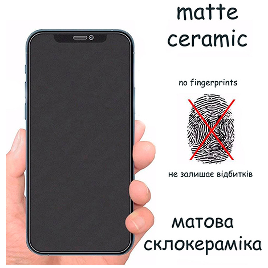 Скло захисне Drobak Matte Ceramics Anti Spy Apple iPhone 15 Pro Max (292927) - зображення 7