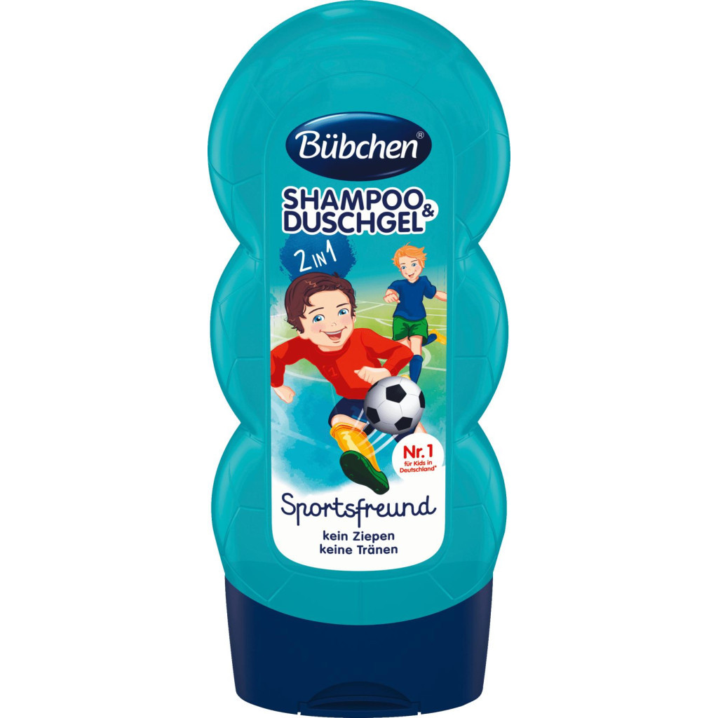 Дитячий шампунь Bubchen 2 в 1 Юний спортсмен 230 мл (12267440_7640203240402) - зображення 1