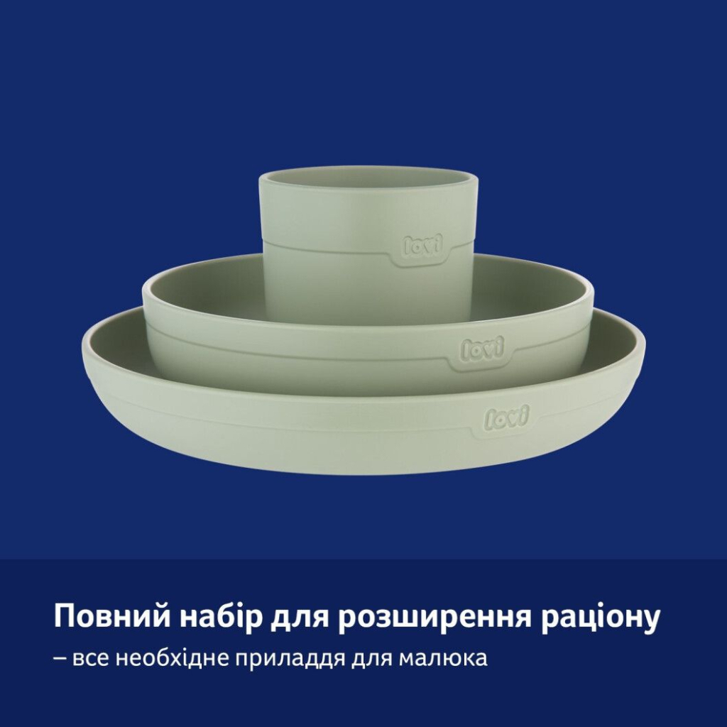 Набір дитячого посуду Lovi з кружкою Pistachio (21/533_gre) - зображення 6