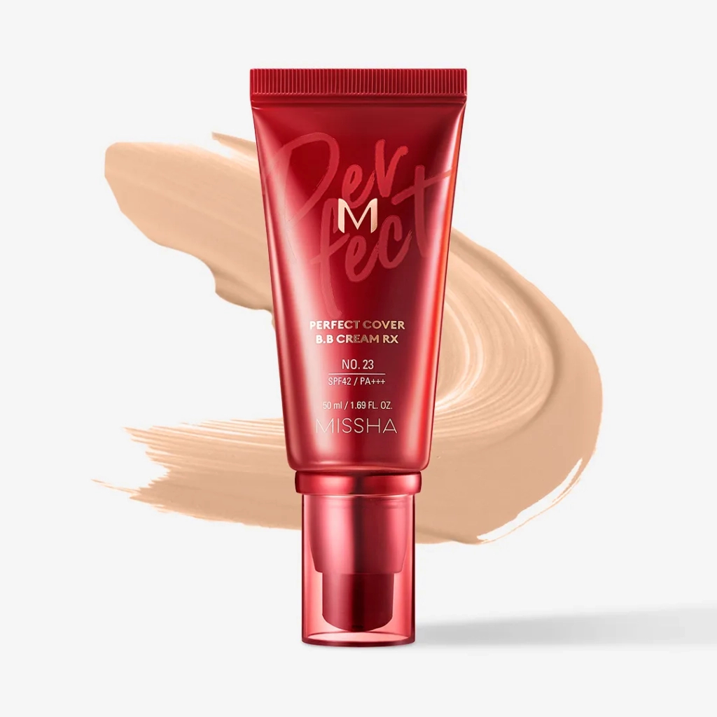 BB-крем Missha M Perfect Cover BB Cream RX SPF42/PA+++ 23 - Natural Beige (8809643531412) - зображення 2