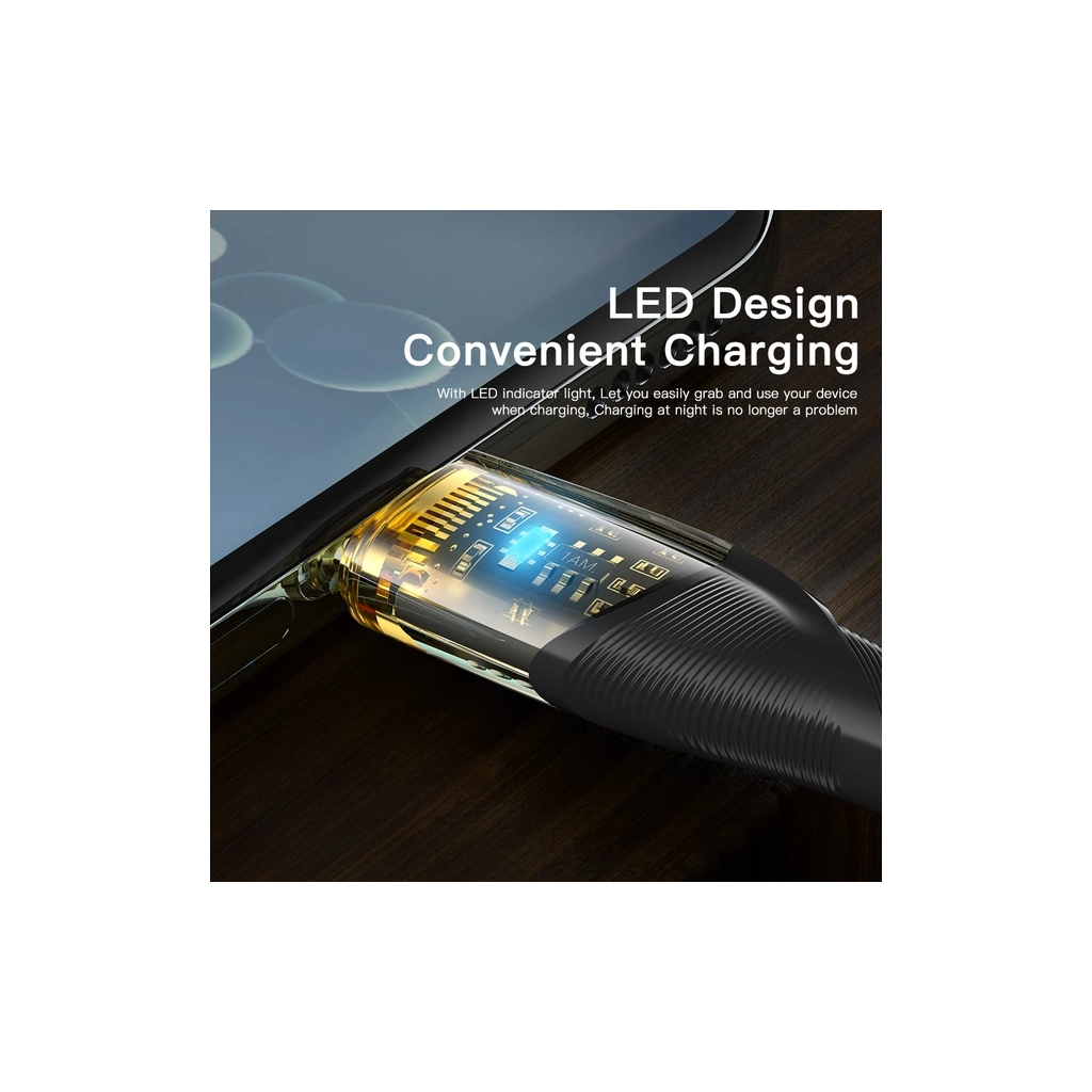 Дата кабель USB 2.0 AM to USB-C 1.0m 7A black Essager (EXCT-XJ01-P) - picture 5