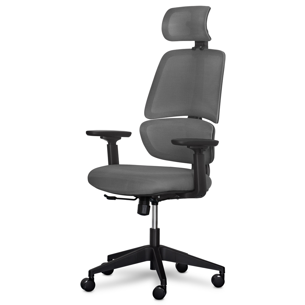 Офісне крісло Mealux Leo Air Dark Grey (Y-543 KBG) - зображення 1