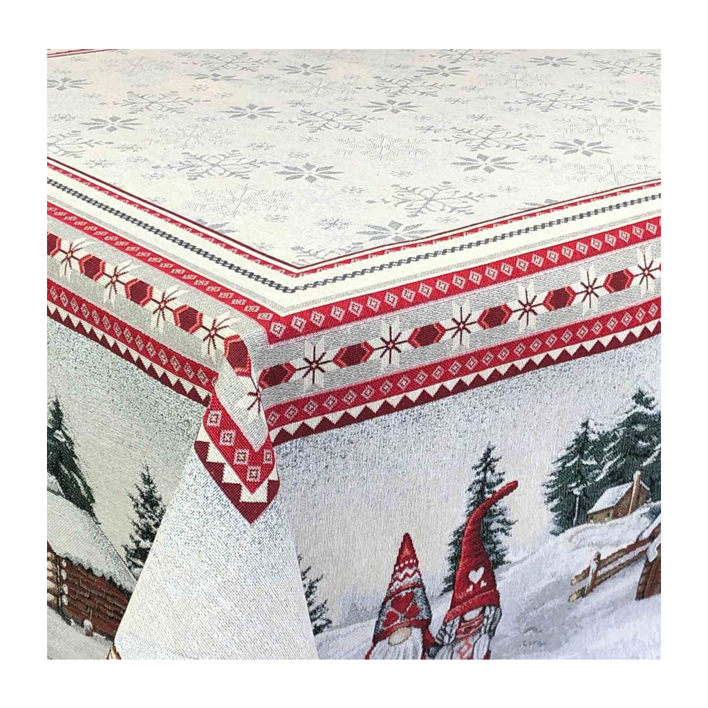 Скатертина Прованс гобеленова Snowfall 135х300 см (23411) - зображення 2