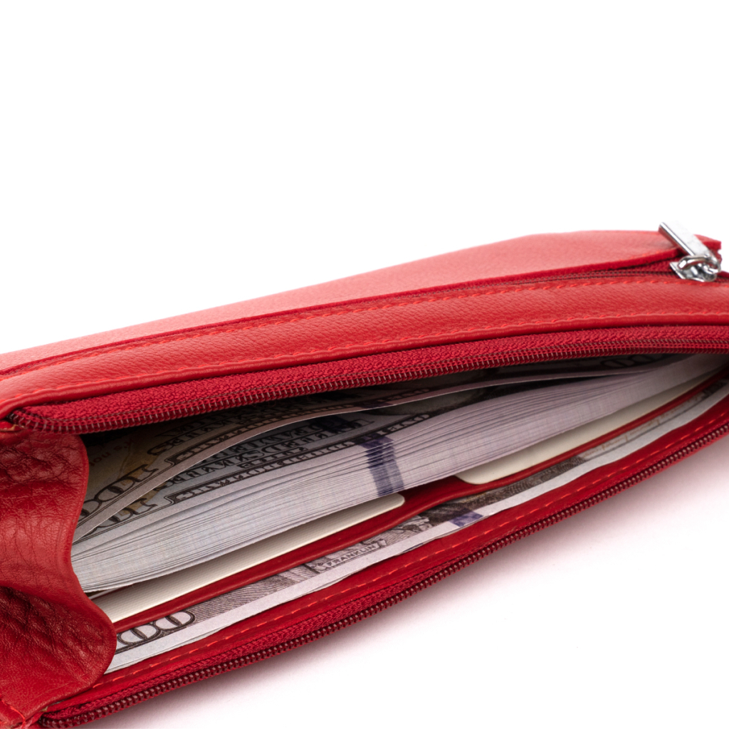 Гаманець ST Leather Зі шкіри жіночий Червоний (19330) - зображення 8