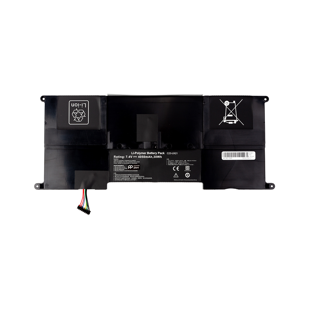 Акумулятор до ноутбука ASUS Zenbook UX21 (C23-UX21) 7.4V 4050mA PowerPlant (NB431953) - зображення 1