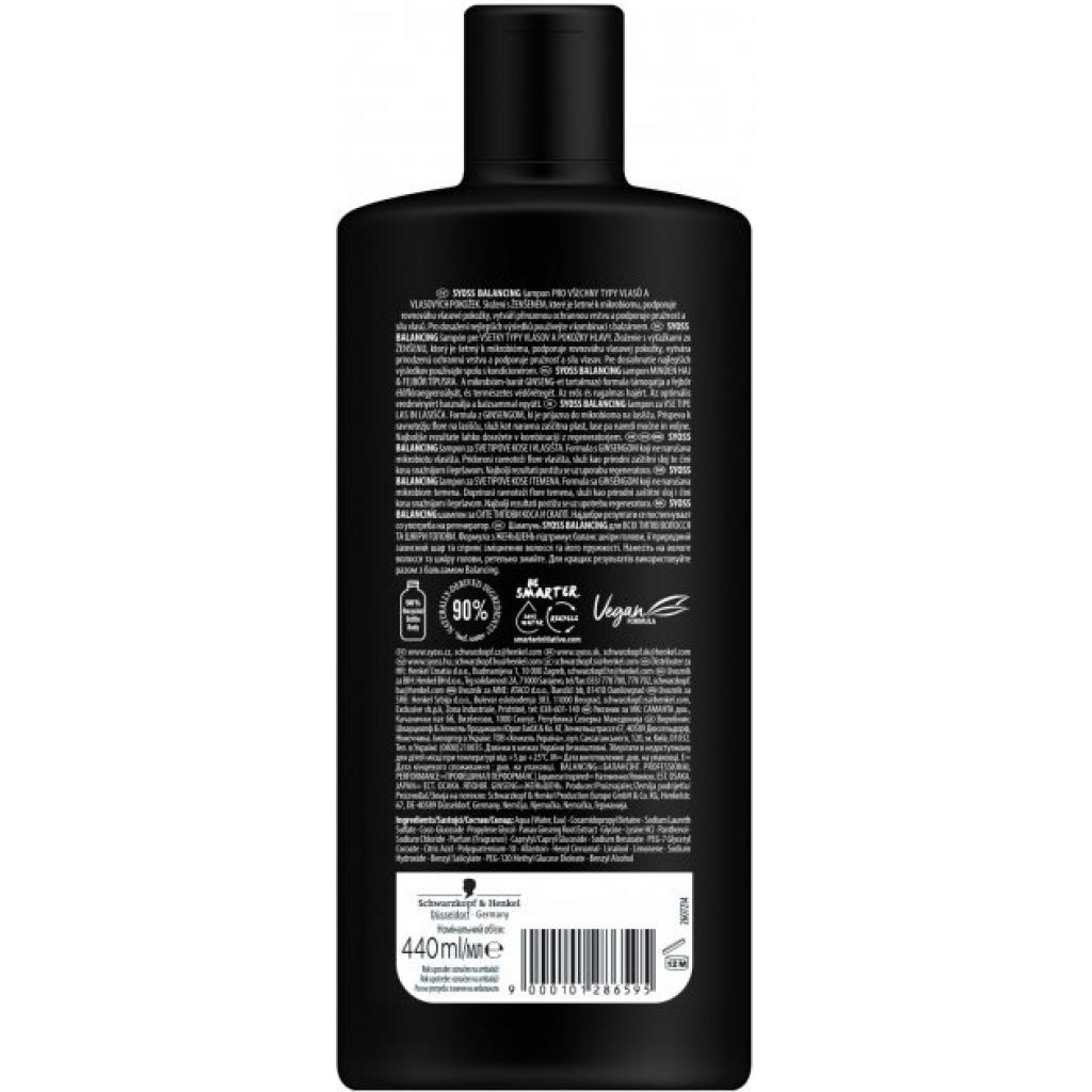 Шампунь Syoss Balancing з Женьшенем 440 мл (9000101286595) - зображення 2