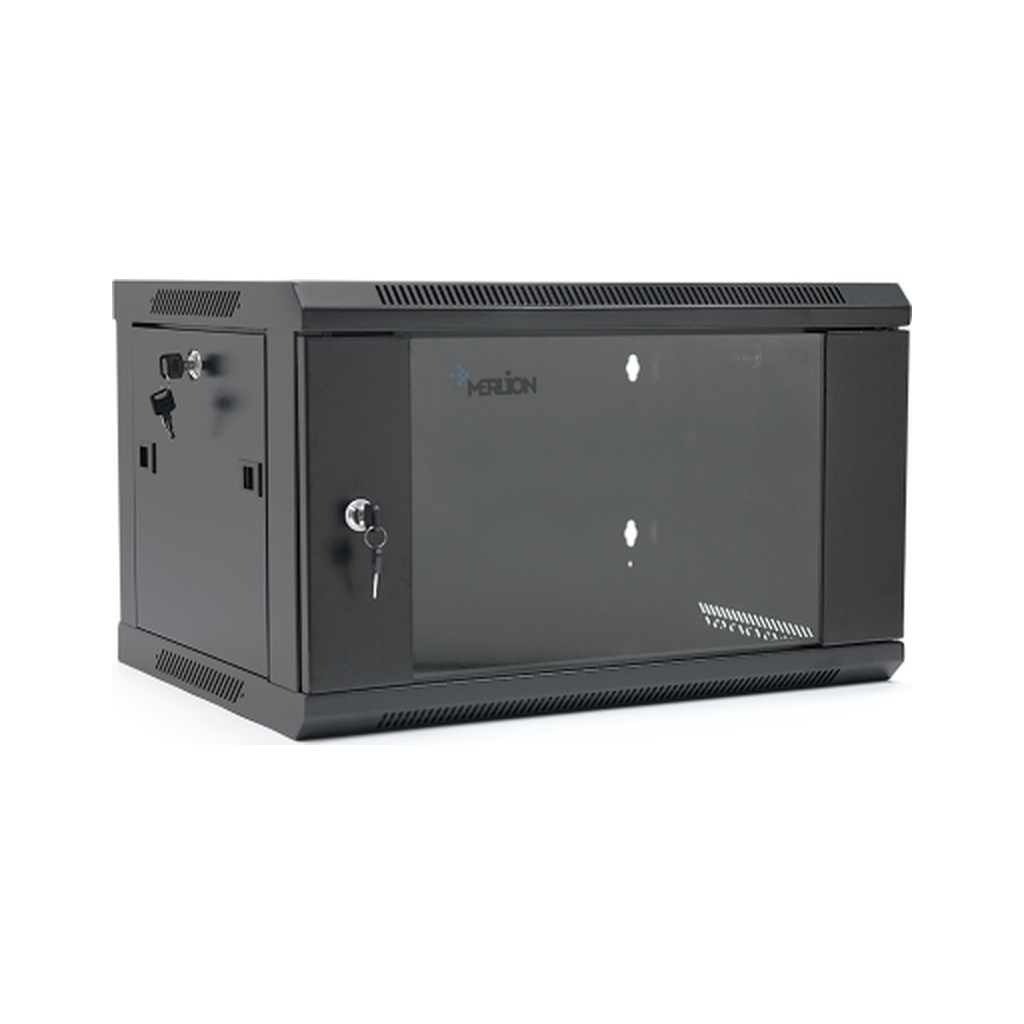 Шафа настінна Merlion 4U 19" 600*350*279 (Ш*Г*В)мм, black (MI3-6304 / 36526) - зображення 1