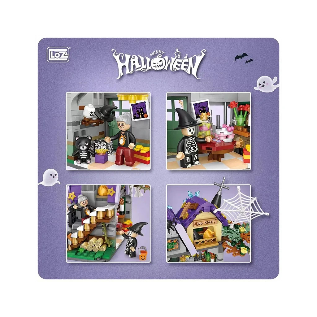 Конструктор LOZ mini Будиночок на Геловін без фігурок (1233) - зображення 3
