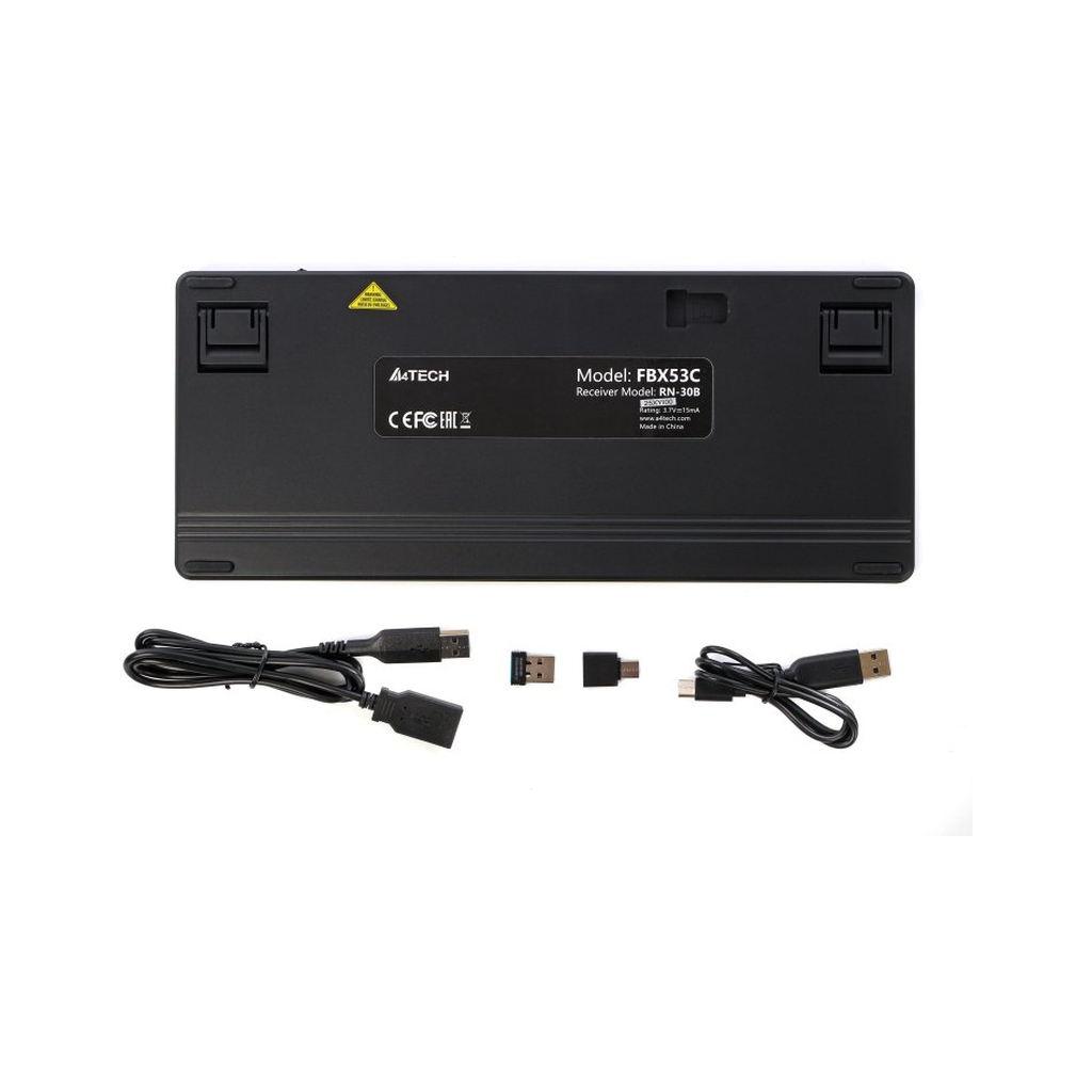 Клавіатура A4Tech FBX53C Wireless/Bluetooth UA Black (4711421001908) - зображення 10