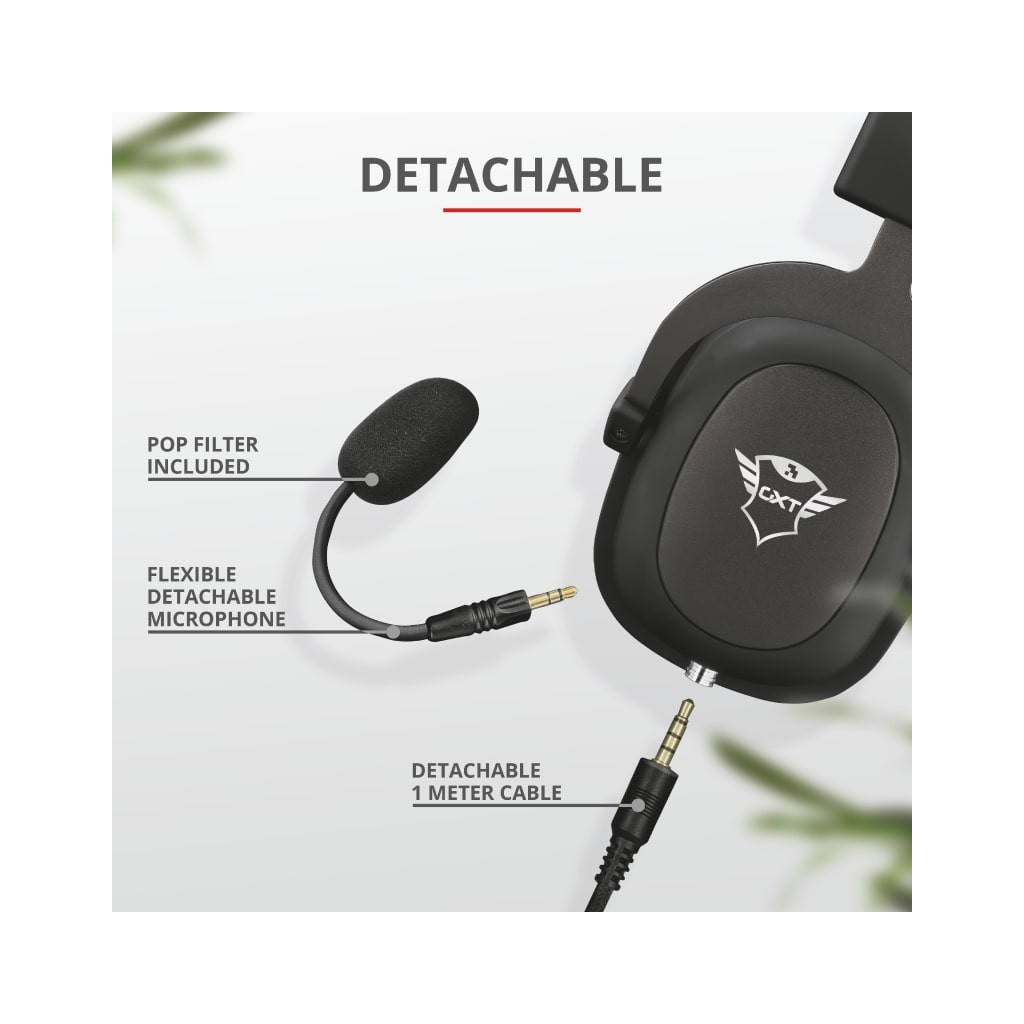 Навушники Trust GXT 414 Zamak Premium Multiplatform 3.5mm BLACK (23310) - зображення 7