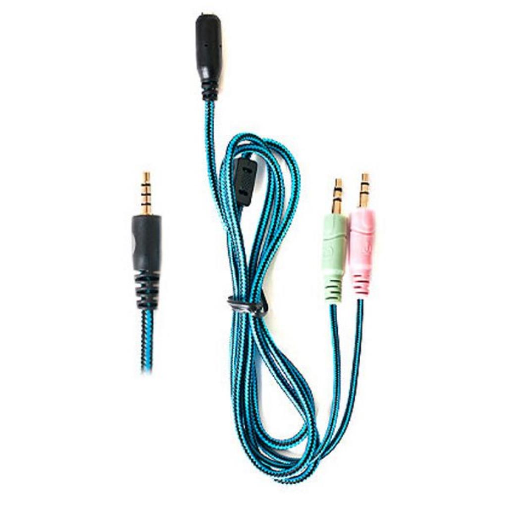 Навушники REAL-EL GDX-7500 black-blue - зображення 8