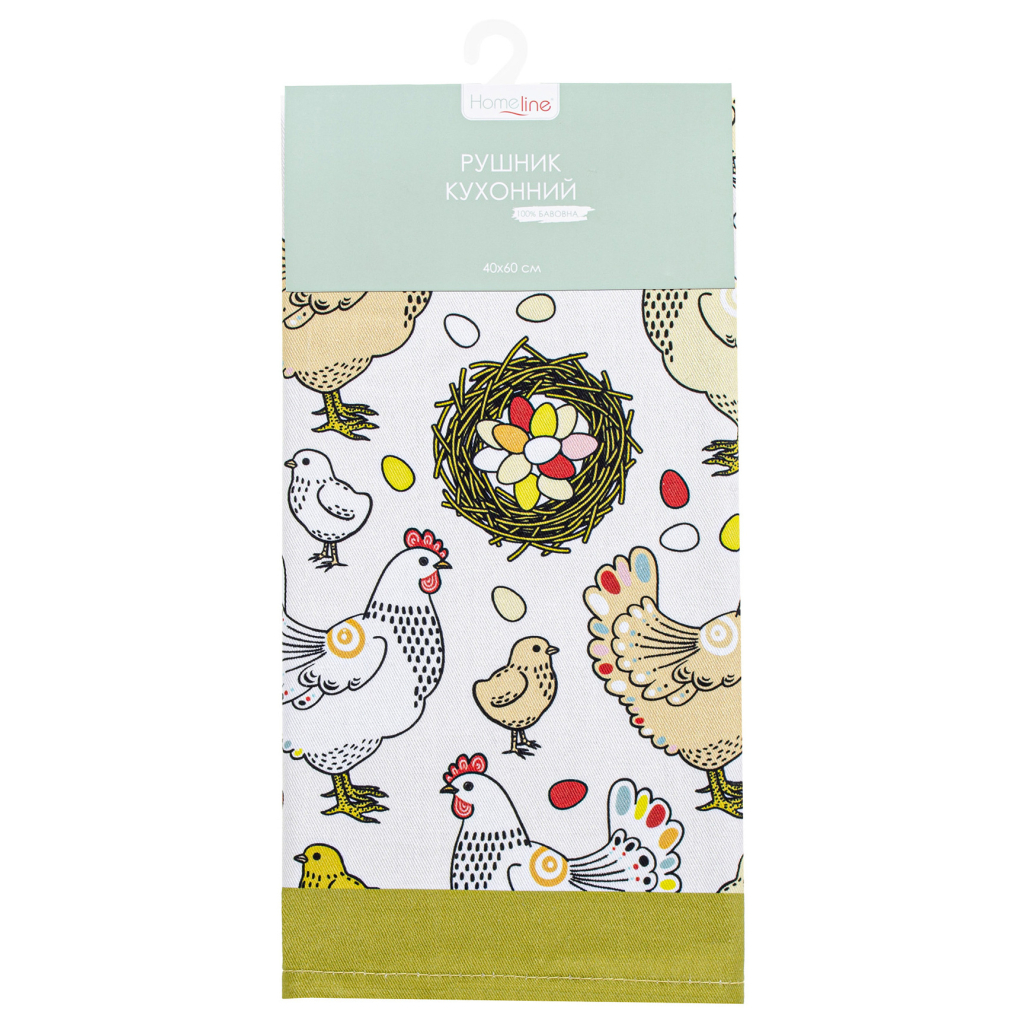 Рушник Home Line кухонний Курочки 40x60 см (182820) - изображение 1