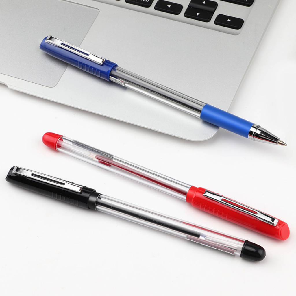 Ручка масляна Baoke 0.7 мм, з грипом синя Elite (PEN-BAO-B30-BL) - зображення 3