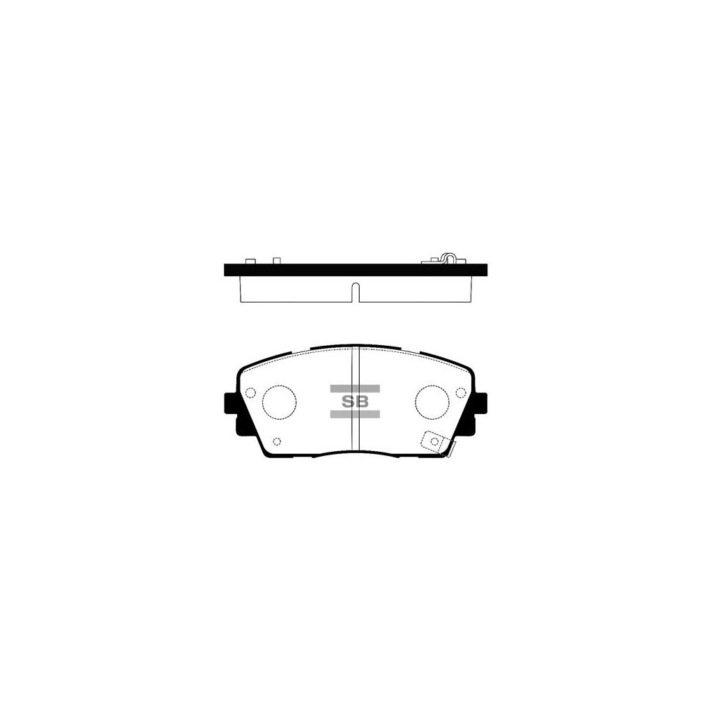 Гальмівні колодки HI-Q SP1405 - зображення 1