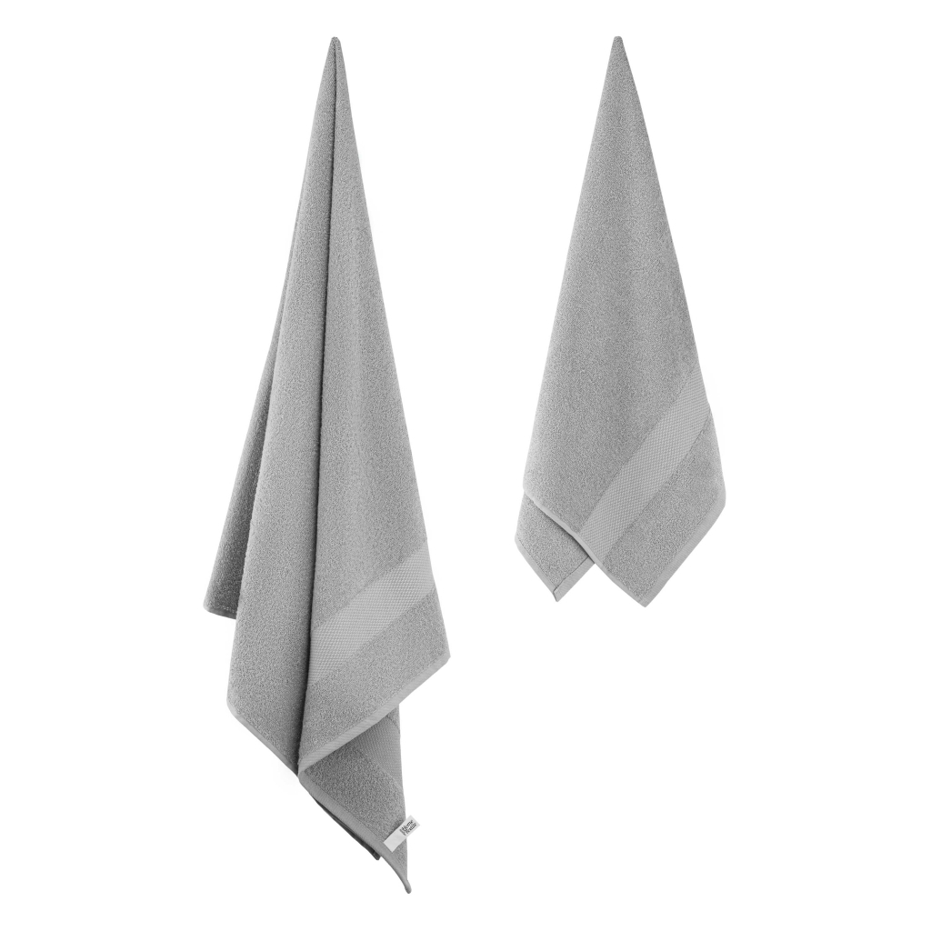 Рушник Ardesto набір махрових Essence 50х90 см, 70х140 см, 2шт, 100% бавовна, сірий (ART2358GR) - изображение 5