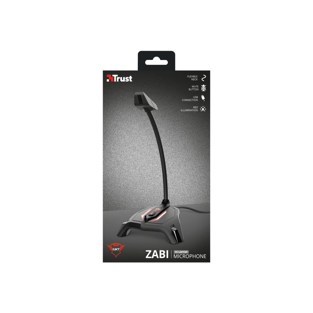 Мікрофон Trust GXT 215 Zabi LED-Illuminated USB Gaming Black (23800) - зображення 4