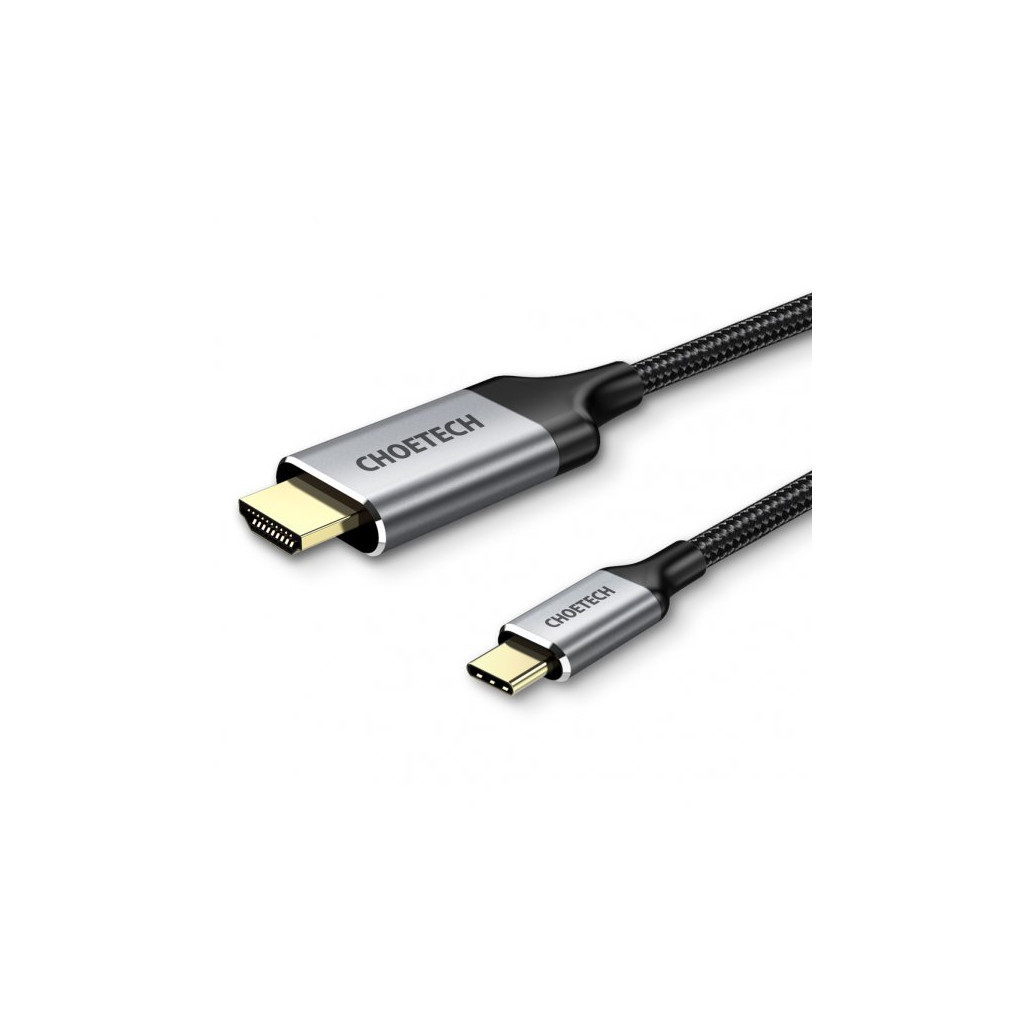 Кабель мультимедійний USB-C to HDMI 1.8m 4K 60Hz Choetech (CH0021-BK) - зображення 2