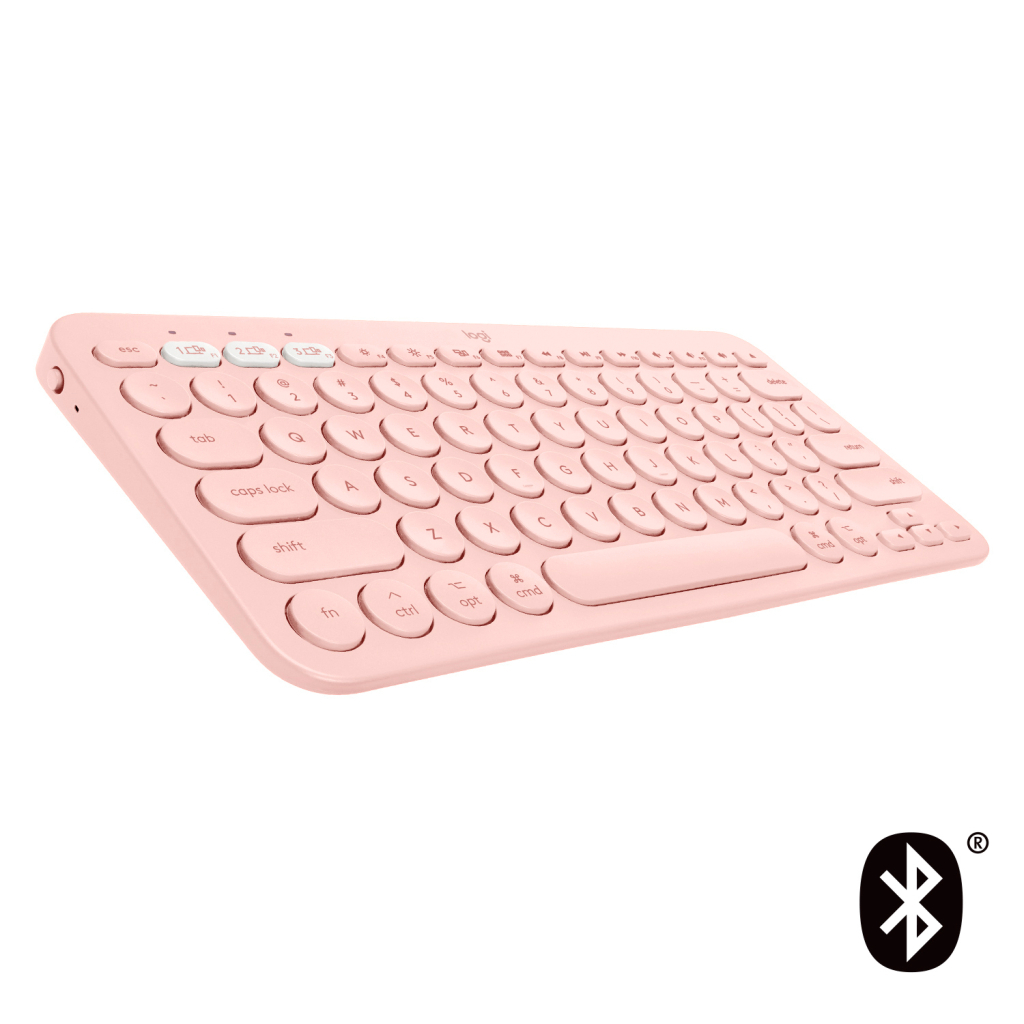 Клавіатура Logitech K380 for MAC Multi-Device Bluetooth UA Rose (920-010406) - зображення 1