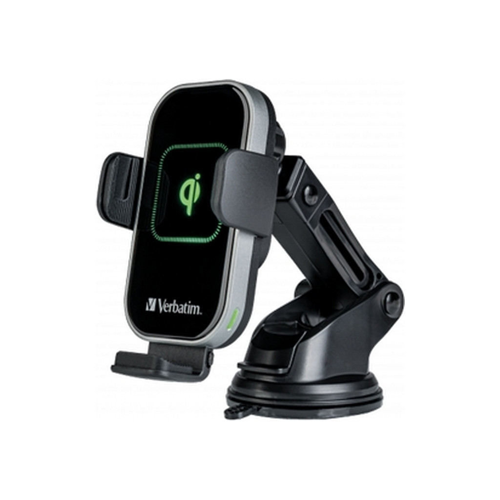 Універсальний автотримач Verbatim FWC-02 with Qi Fast Wireless Car Charger (49553) - зображення 1