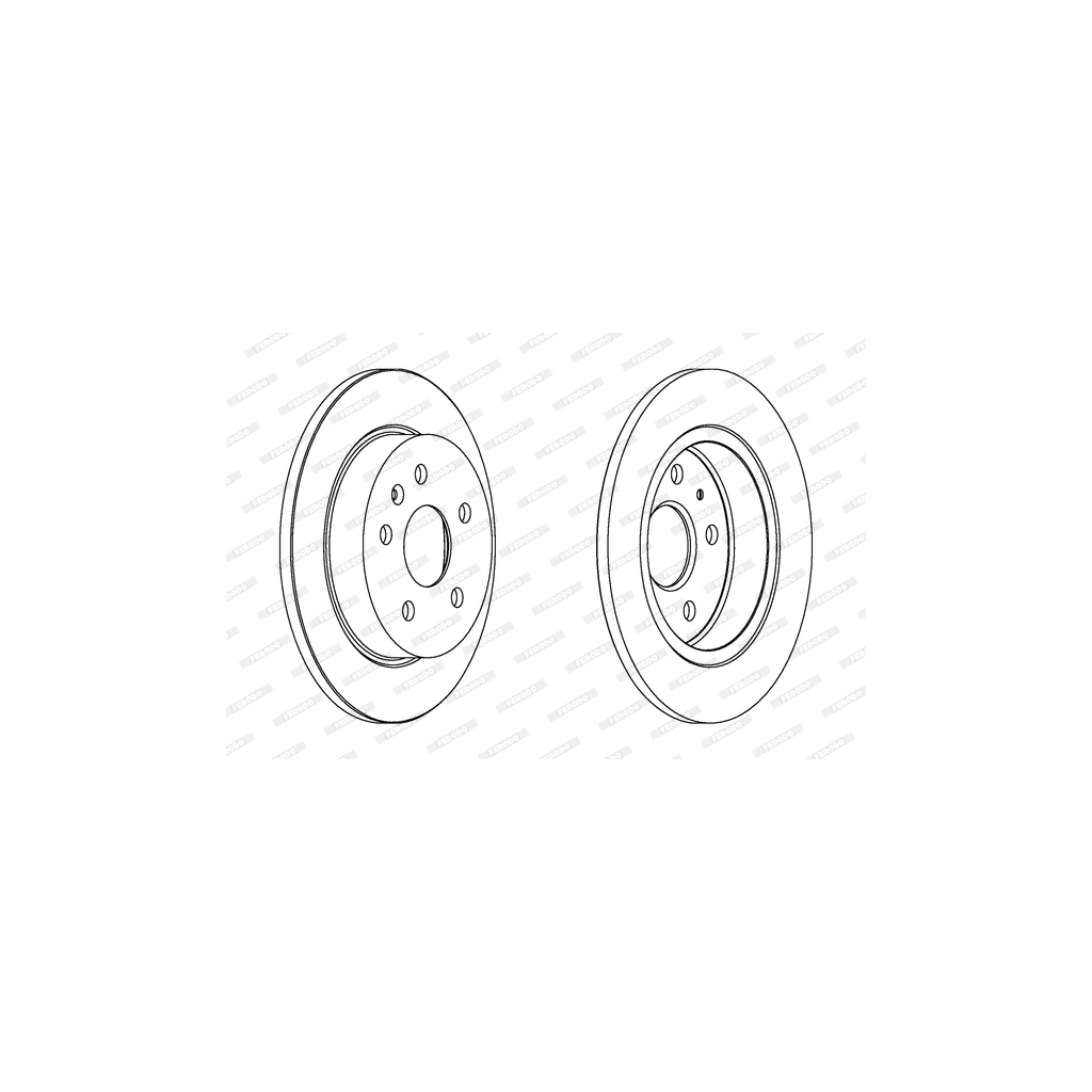 Гальмівний диск FERODO DDF1804C - зображення 1