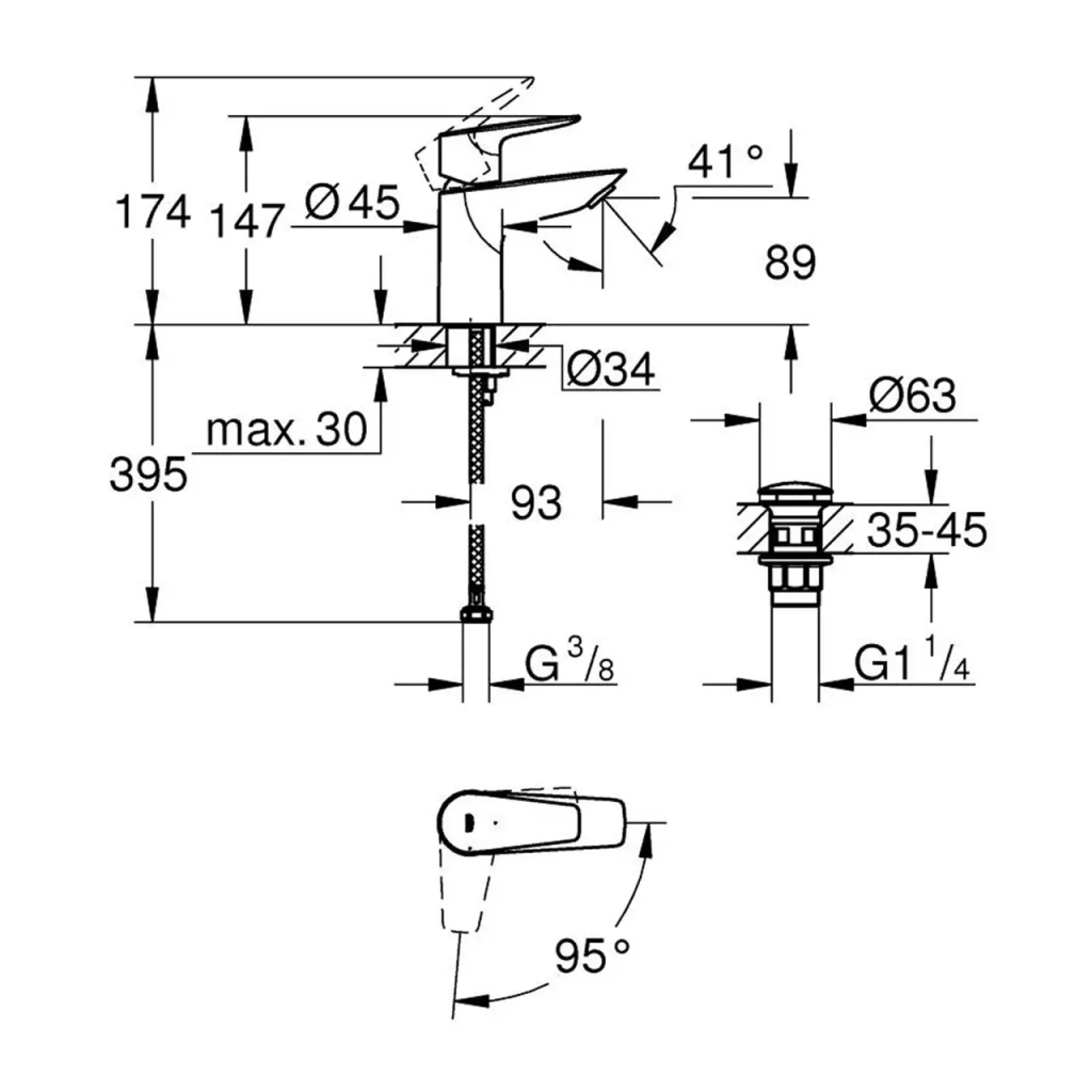 Змішувач Grohe QuickFix 23900001 - зображення 6