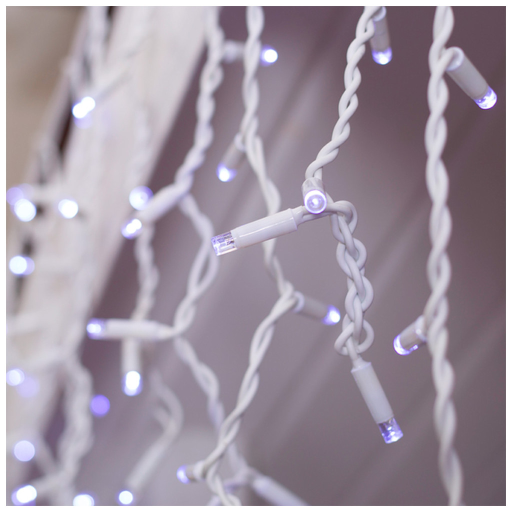Гірлянда ColorWay Бахрома 6мx0.6м 192Led IP44 холодний колір (CW-GOF-192L66VCW) - зображення 8