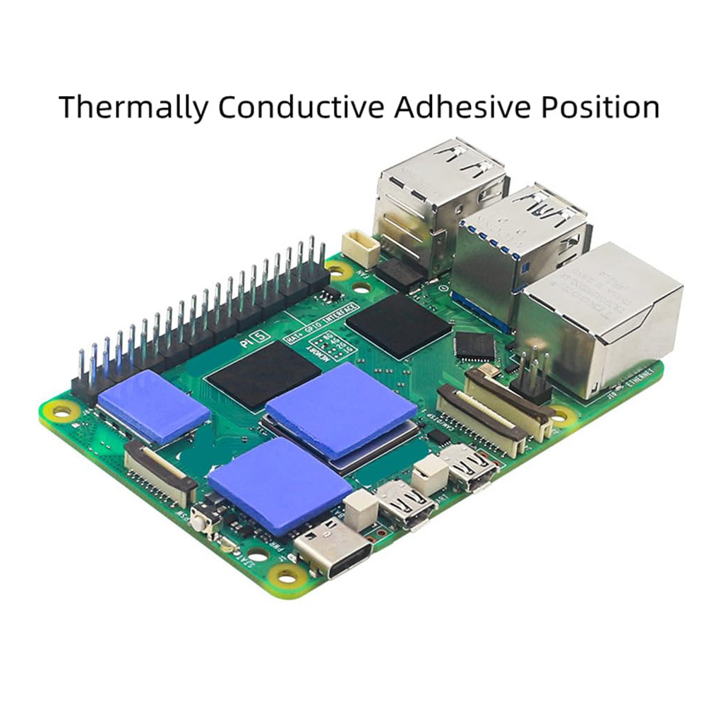 Радіатор охолодження для Мікро ПК Raspberry Pi з вентилятором для Raspberry Pi 5 (RA800) - изображение 2