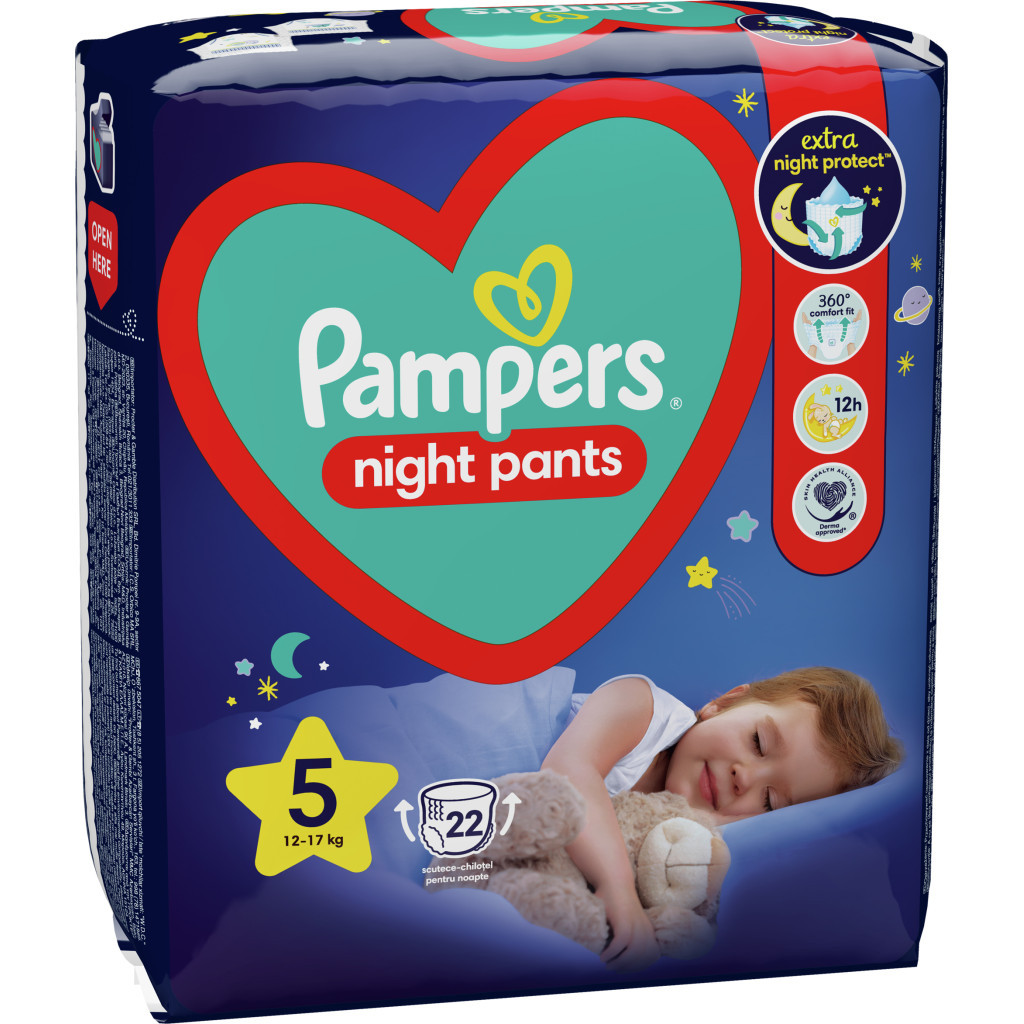 Підгузки Pampers трусики нічні Night Pants Розмір 5 (12-17кг) (8006540234730) - зображення 3