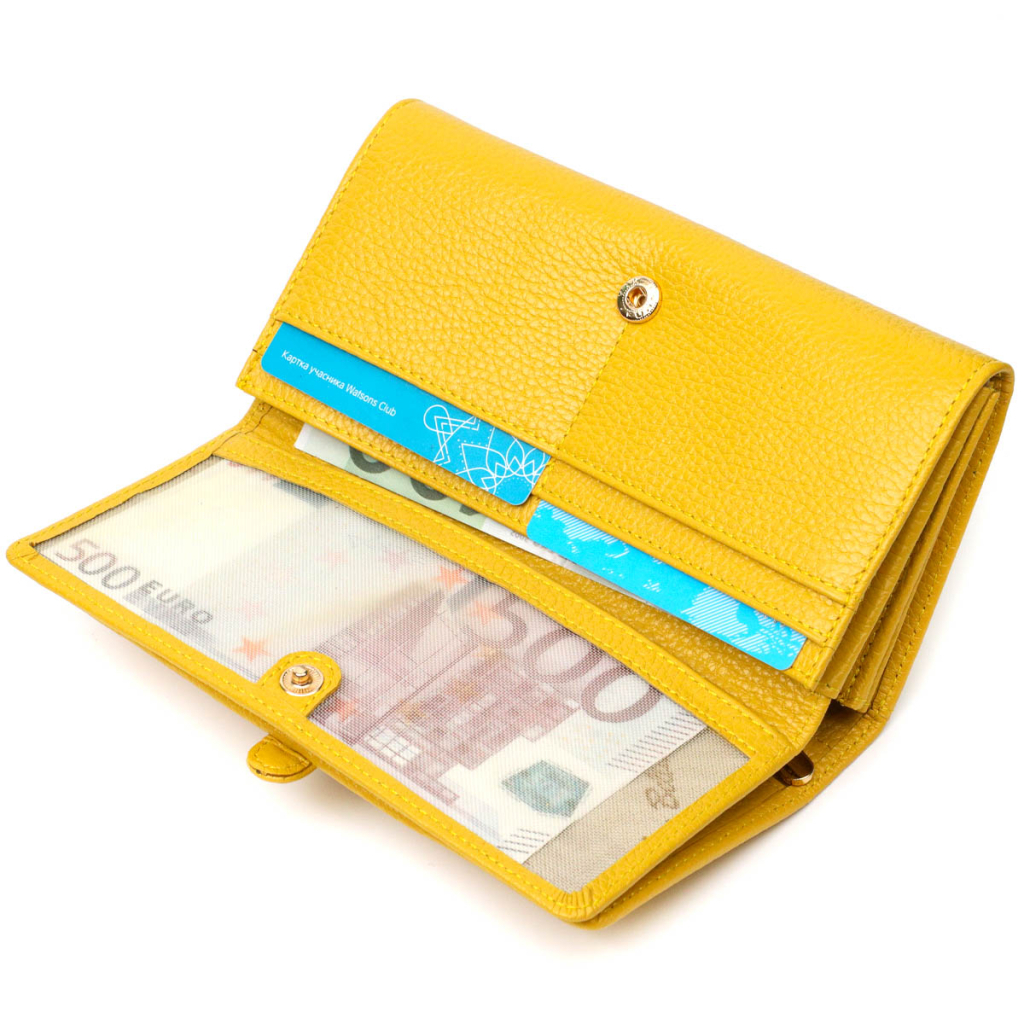 Гаманець Tony Bellucci З натуральної шкіри Жовтий (21960) - зображення 6