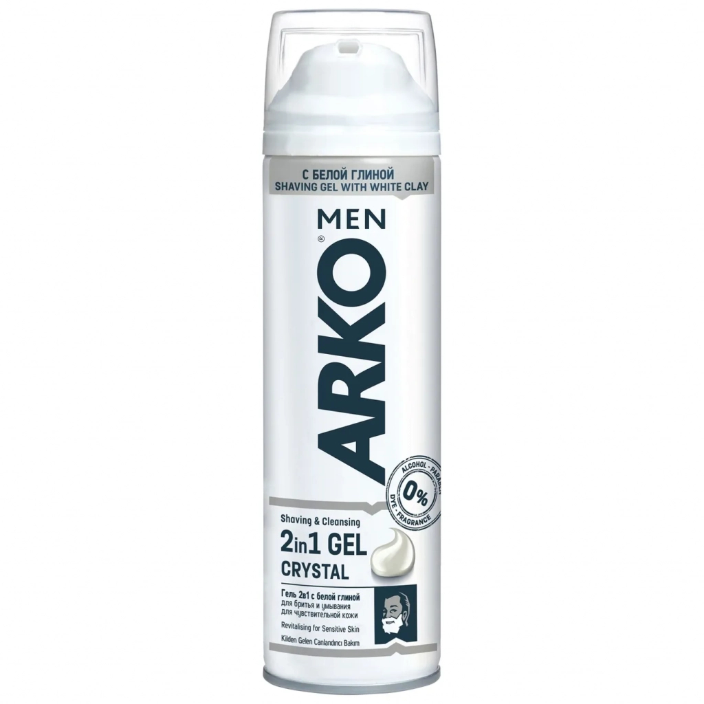 Гель для гоління ARKO Men Crystal 2 в 1 200 мл (8690506497354) - зображення 1