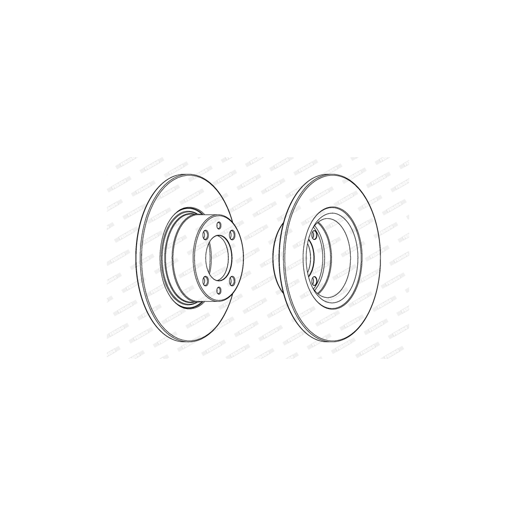 Гальмівний диск FERODO DDF1035 - зображення 1