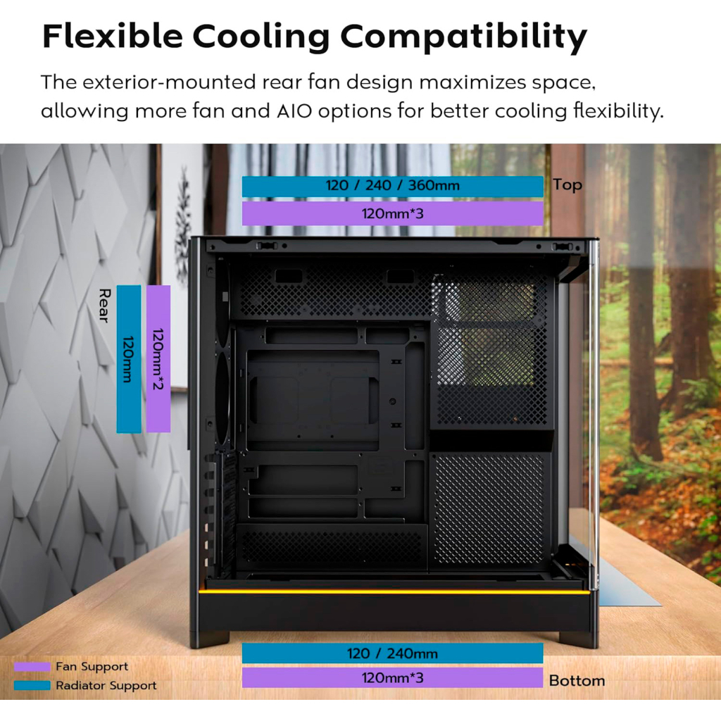 Корпус для ПК MONTECH HS02 PRO (B) - зображення 9