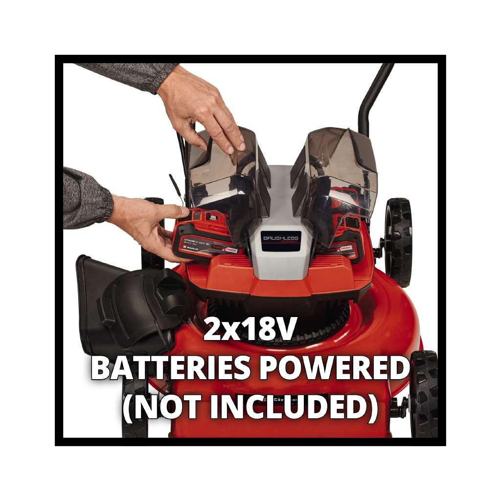 Газонокосарка Einhell GE-CM 36/48 Li M - Solo, 36В, PXC, 48 см, мульчування (без АКБ і ЗП) (3413054) - изображение 6