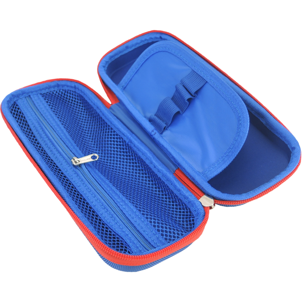 Пенал Cool For School з тисненням 1 відділення Блакитний (B-8007-dk.blue) - зображення 2