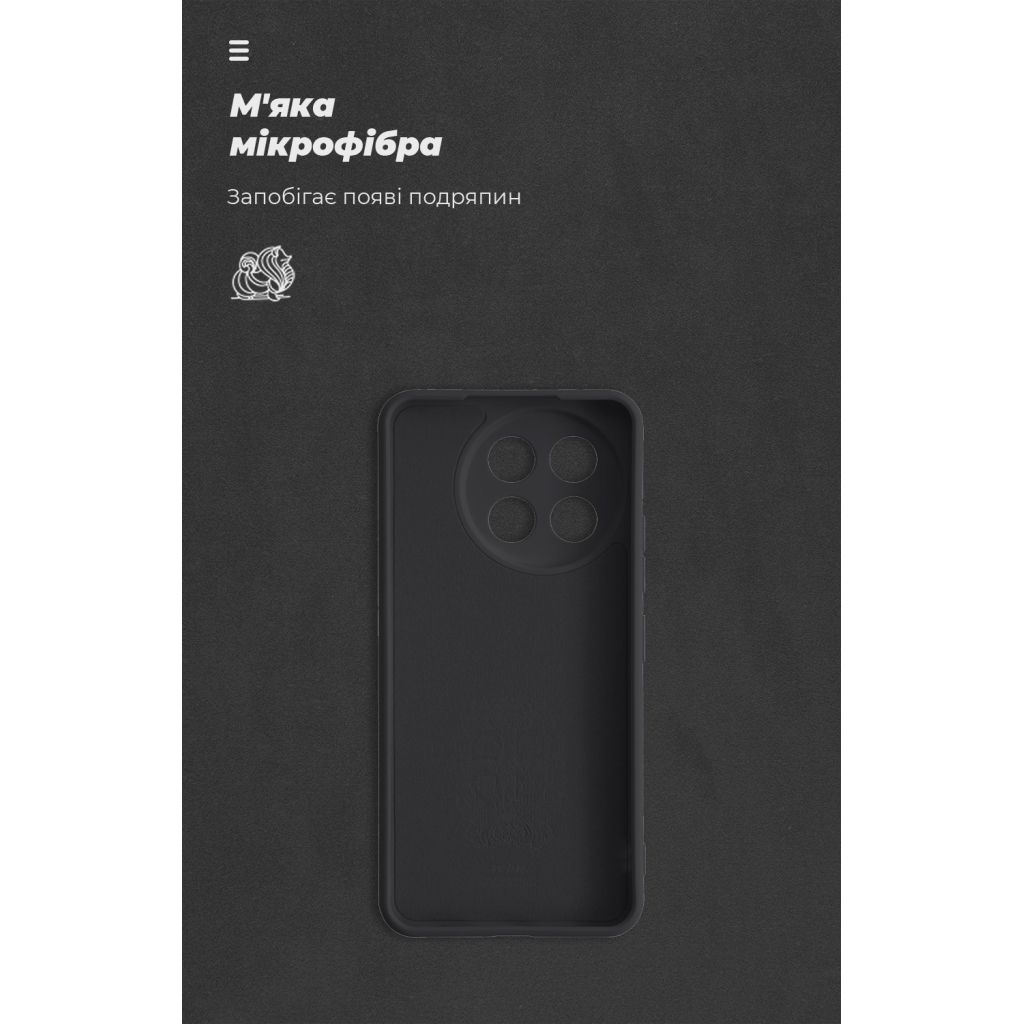 Чохол до мобільного телефона Armorstandart ICON Tecno Spark 30 Pro 4G (KL7) Camera cover Black (ARM83313) - зображення 4